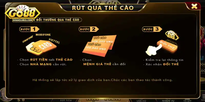Nạp rút tiền siêu tốc và chính xác tuyệt đối