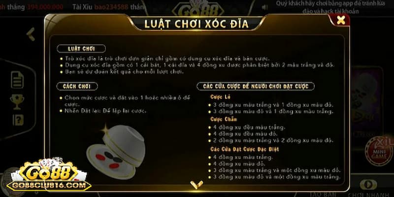 Tải Go88 - Khám Phá Tựa Game Xóc Đĩa Đổi Thưởng Cực Hot Luật chơi - Quy tắc cá cược xóc đĩa tải Go88